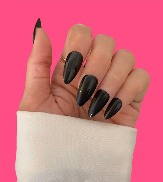 Glossy Almond Black